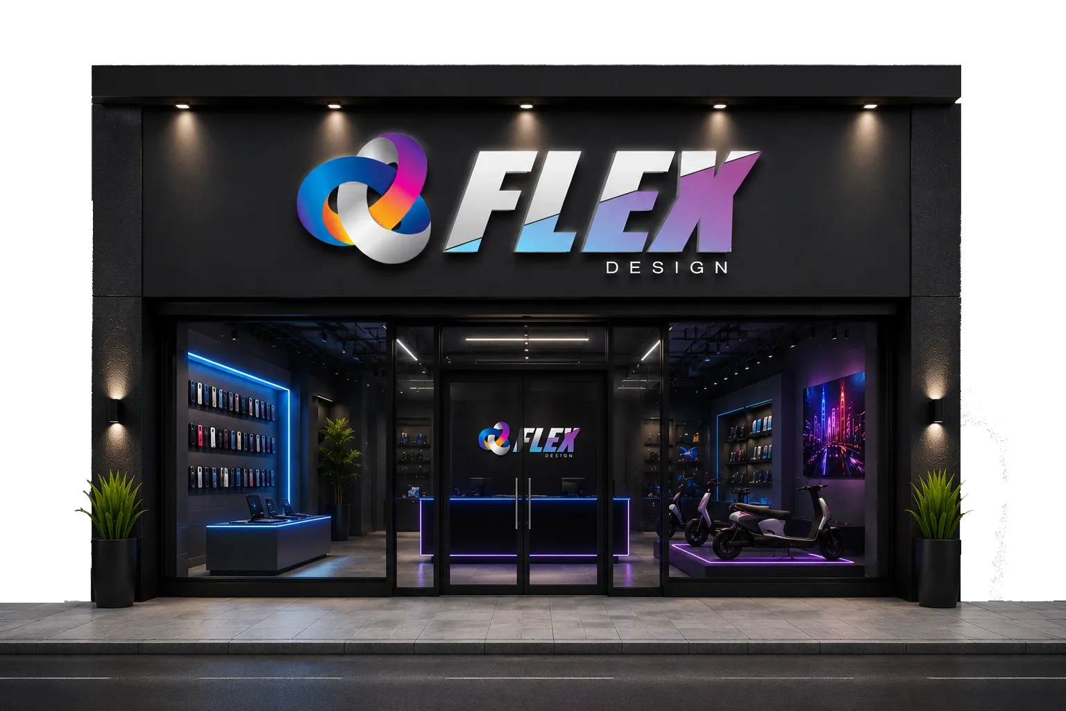 Fachada Comercial Flex Design